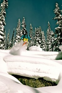 Deep powder skiing Revelstoke