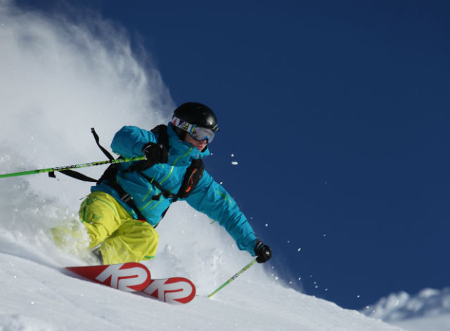 Skiing the Pow