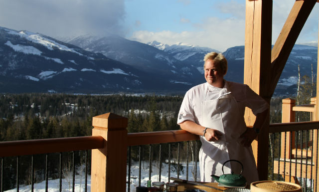 Gourmet heliski cuisine at Bighorn